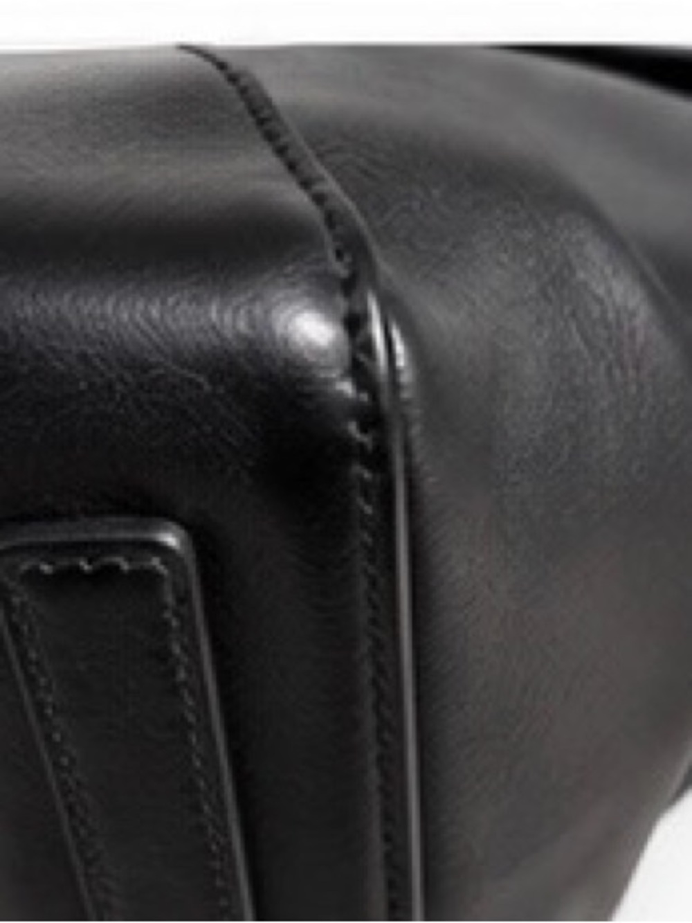 Ralph Lauren Ricky 33 Black Soft Calfskin Leather Satchel Made in Italy - Picture 10 of 12